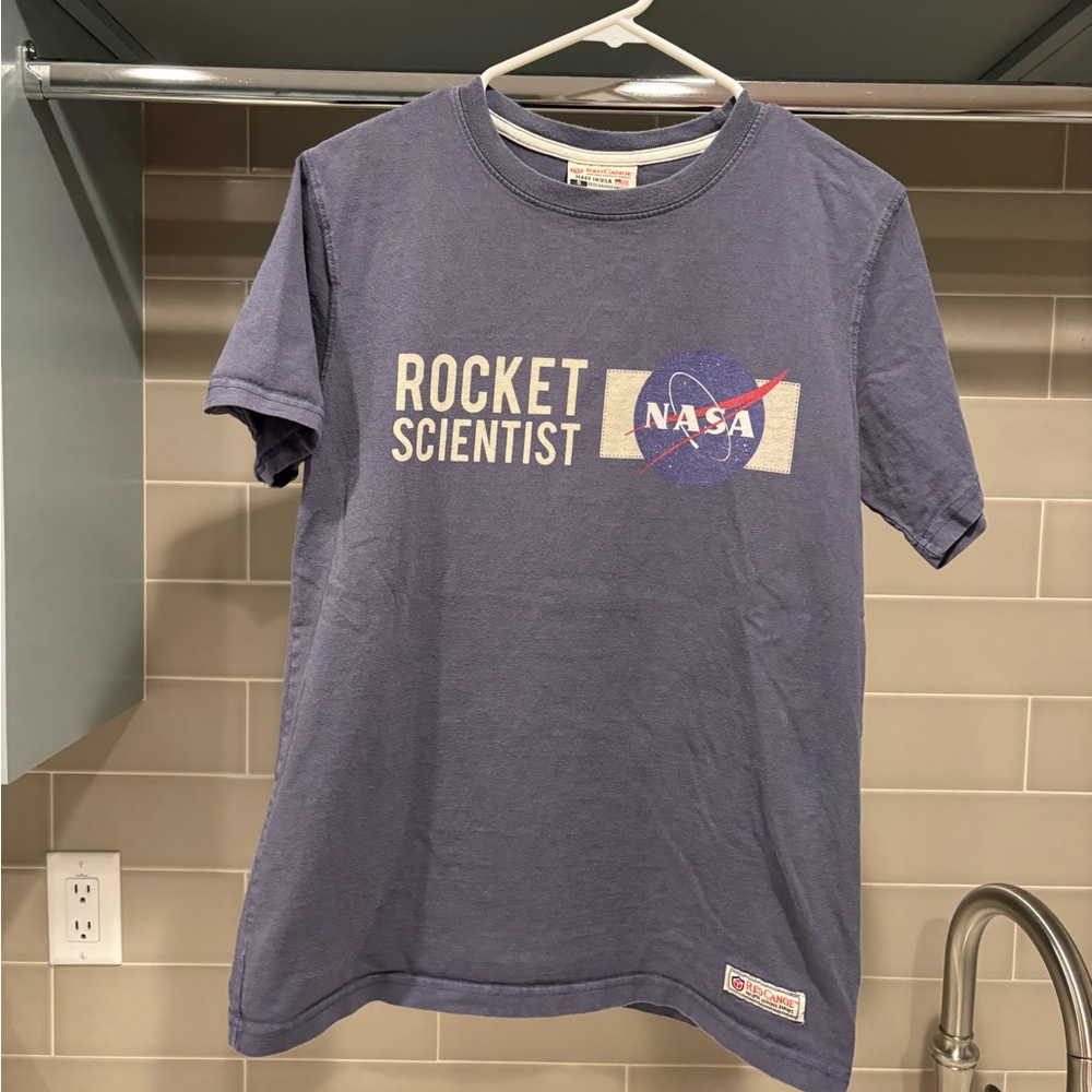 Vintage 90s NASA Rocket Scientist Tee Size S Made in USA